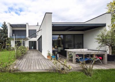 Neubau Einfamilienhaus Gartenansicht