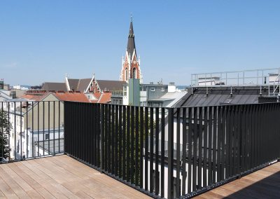 Dachgeschoßausbau Terrasse mit Ausblick